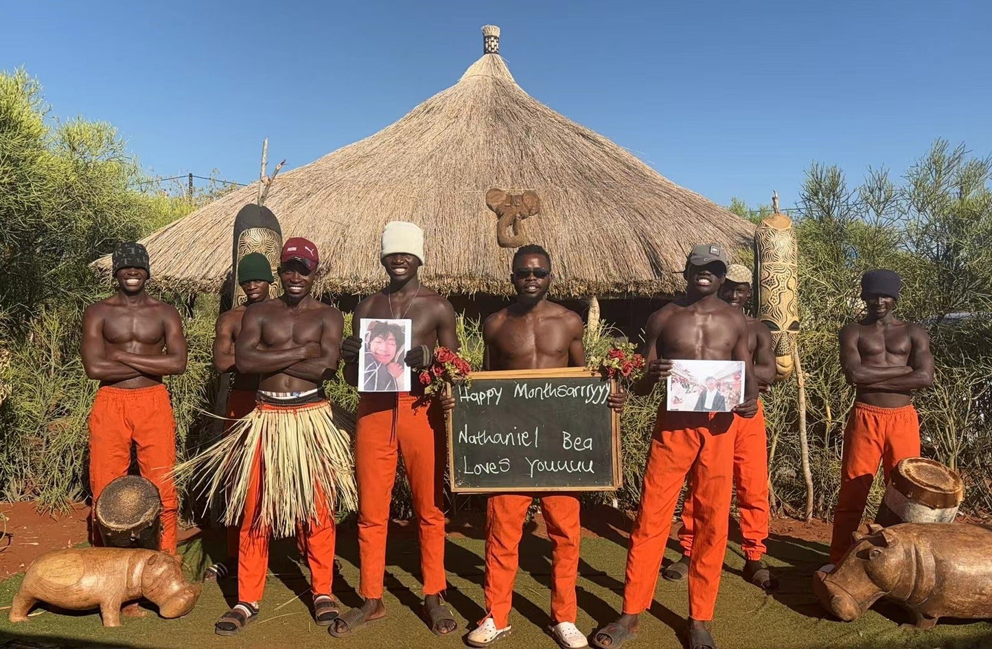Africa birthday greeting ➕ Dance(orange team)